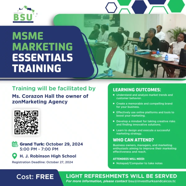 MSME Marketing Essentials Training (Grand Turk)