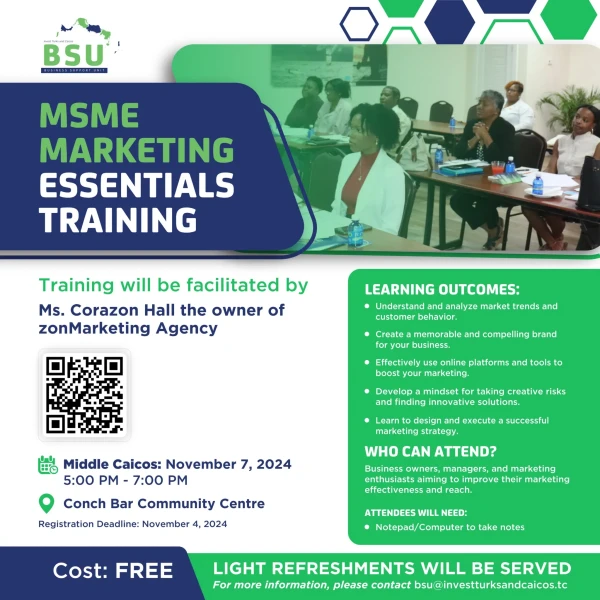 MSME Marketing Essentials Training (Middle Caicos)