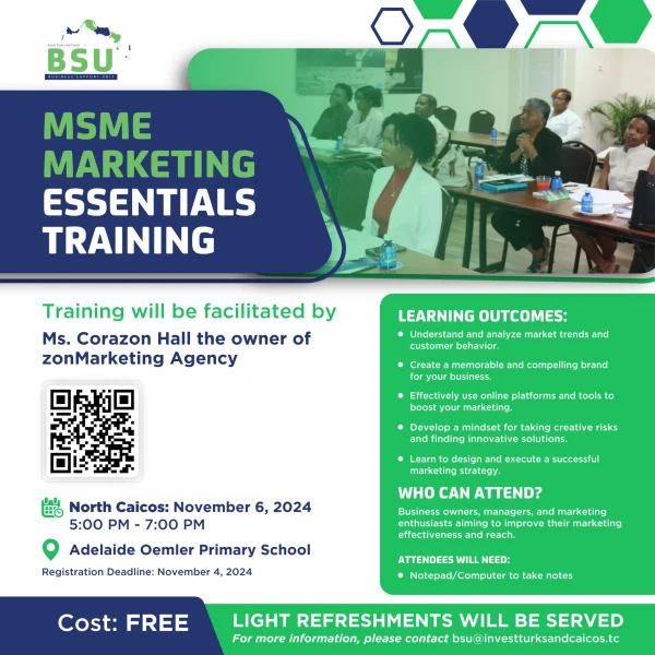 MSME Marketing Essentials Training (North Caicos)